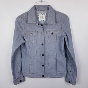 COPY - Mini Boden Blue & White Striped Jacket